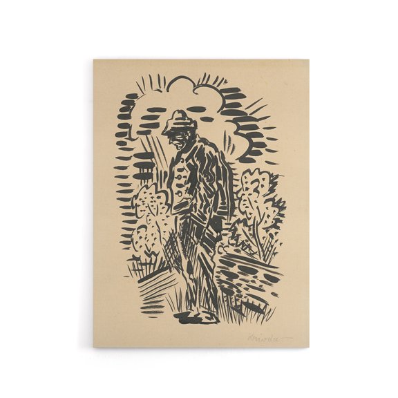 Guilt Ink Drawing Arnold Weisz Kubincan Canvas Wall Art 24x32"