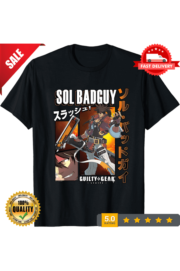 Guilty Gear Strive Sol Badguy Men's T-Shirt, LIMITED EDITION-TH66494