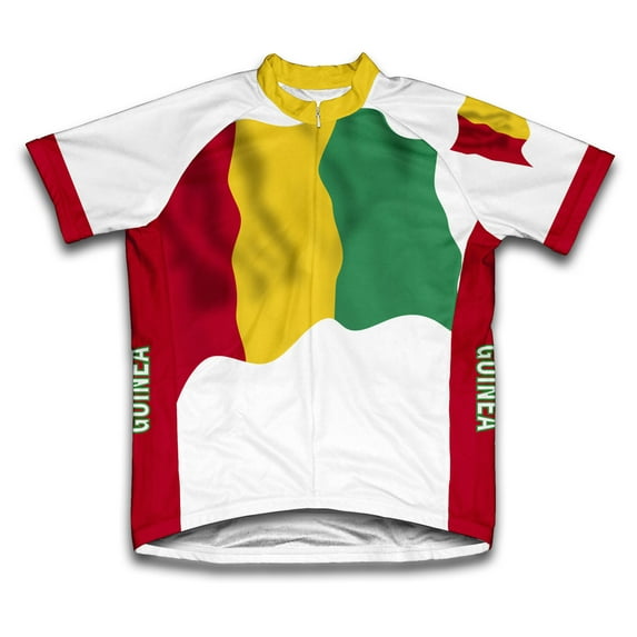 Guinea Flag Short Sleeve Cycling Jersey for Women - Size XL