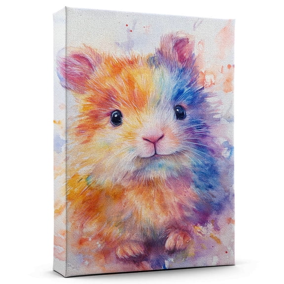 Guinea Pig Baby Alpaca Canvas Wall Art Animal Decor, Guinea Pig Baby Alpaca Canvas Prints Wild Animal Artwork for Living Room Bedroom Office 190HD458