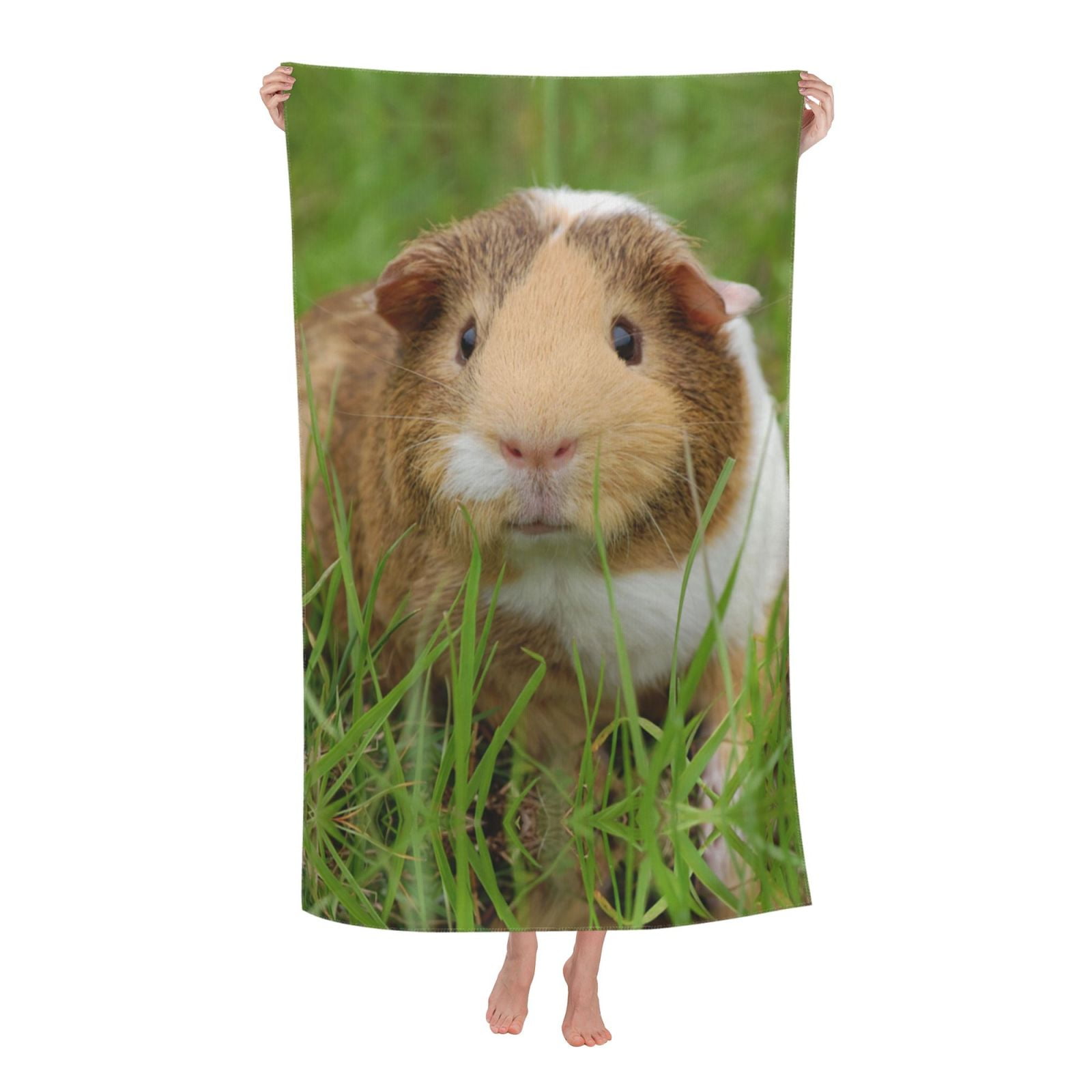Guinea Pig Bath Towels for Men Women Soft Absorbent Microfiber Quick