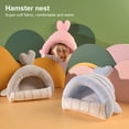thumbnail image 1 of Guinea Pig Bed Cave Cozy Hamster House Large Hideout for Dwarf Rabbits Hedgehog Bearded Dragon Winter Nest Hamster Cage Accessories, 1 of 8