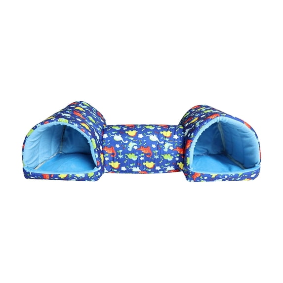 Guinea Pig Bed Hideout Tunnel Plush Washable Cozy Cave for Rabbit Hamster Ferret