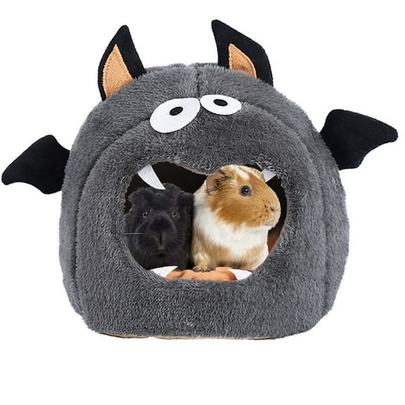 Guinea Pig Bed Warm Bunny Small Animal Cave Beds Monster Hamster Hideouts Cage House Accessorie for Rodent Chinchilla Hedgehog Hamster