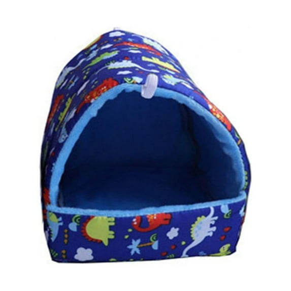 Guinea Pig Bed - Washable Guinea Pig Cage Accessories Small Animal Bed Hideout for Guinea Pig, Chinchilla, Hamsters, Hedgehog(Blue,L)