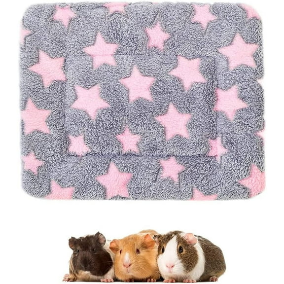 Guinea Pig Bedding Mat, 1 Piece Soft Plush Guinea Pig Hideout Pad Mat Small Animal Rabbit Sleep Bedding Mat Cage for Bunny Hamster Guinea Pig Squirrel Hedgehog Chinchilla