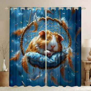 Highland Cow Curtain Farm Animals Window curtain 2 Panels 38"Wx45"L,Western Cowboy Longhorn Bull Cattle Window Treatments Rustic Flowers Curtains Drapes,Red Buffalo Plaid Farmhouse Decor