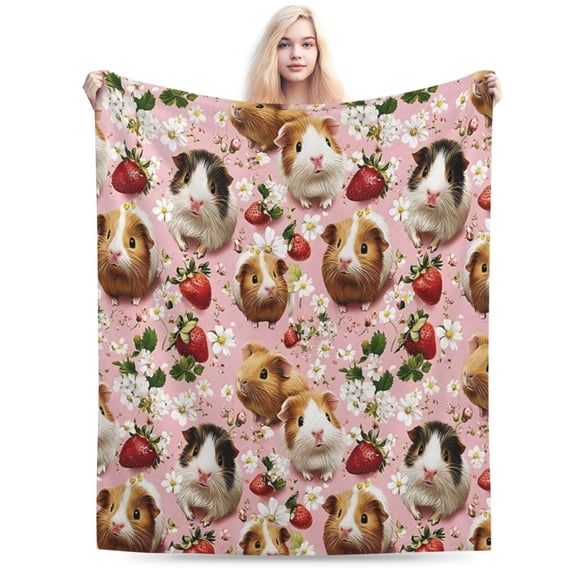 Guinea Pig Blanket Lightweight and Suitable for Men and Women 50x40
