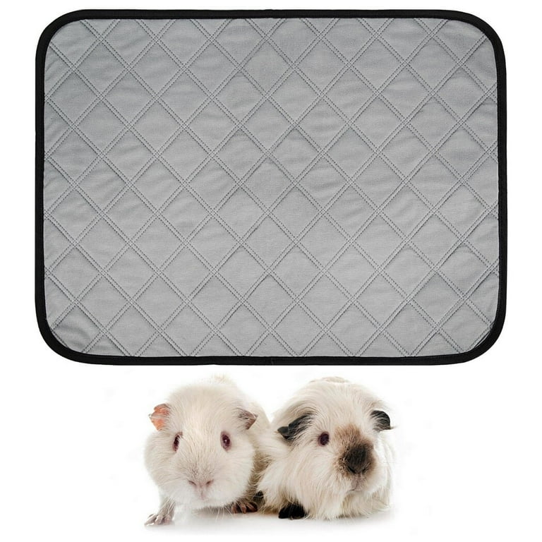 Guinea Pig Cage Liners 2 Pack Washable and Reusable Guinea Pig Bedding Pee Pads Super Absorbent Guinea Pig Pee Pad for Chinchillas Hamster Small