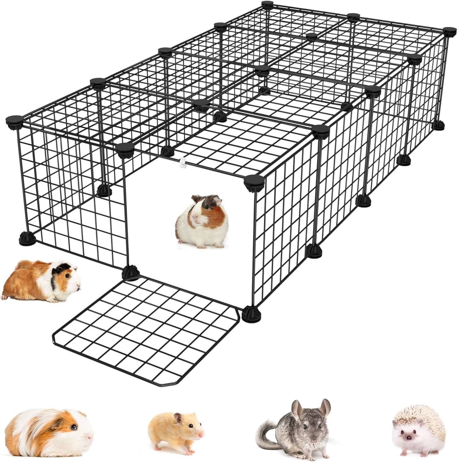 Guinea Pig Cages with Door and Top, 49.2x24.6x12.2inch Small Cage, 20 ...