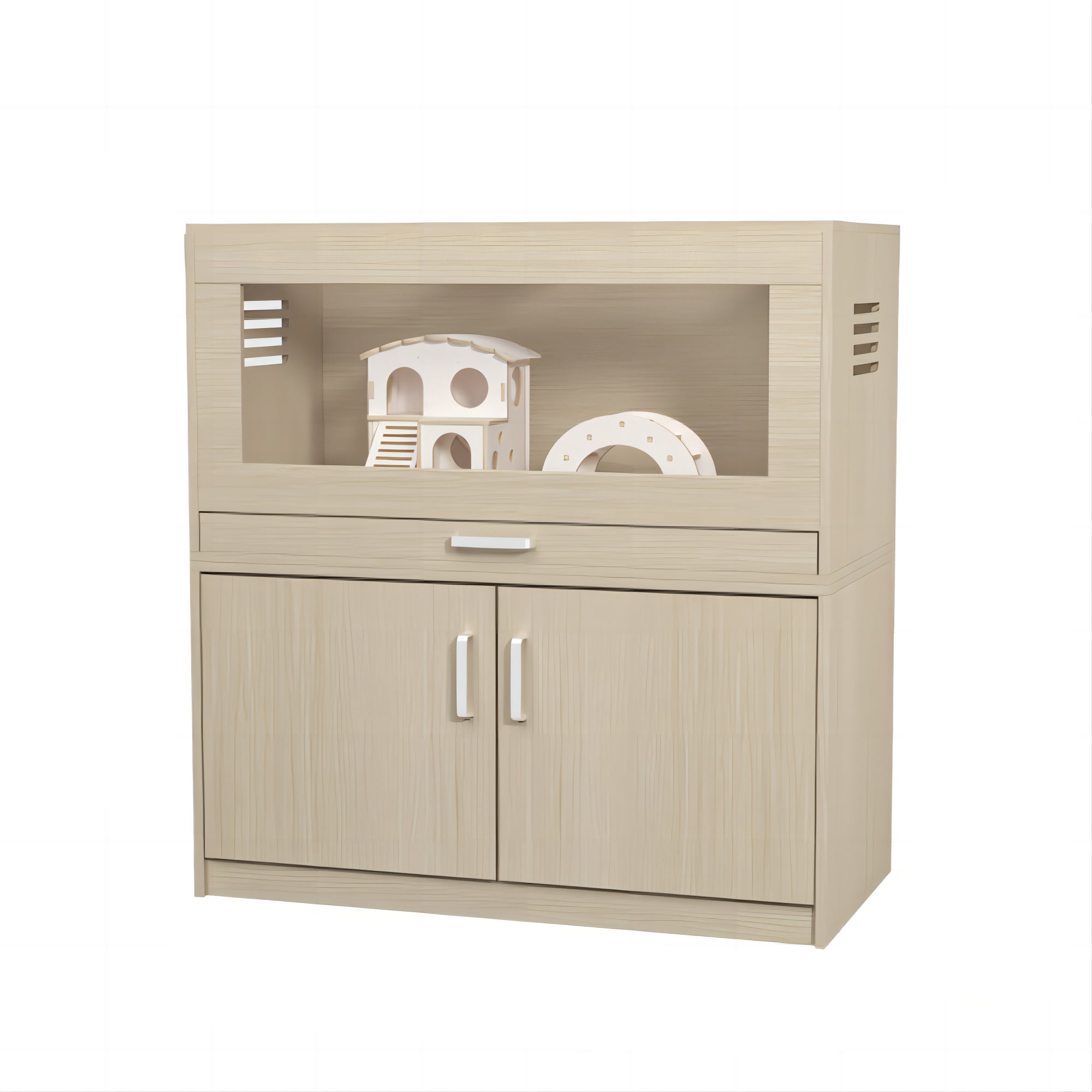 Guinea Pig Cages, Small Animal Cage with Drawer & Storage Cabinet ... - Hamster Cage For Kitchen Drawer Space