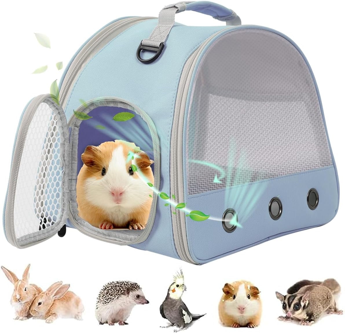 Guinea Pig Carrier Backpack, Clear Bubble Window Backpack for Guinea ...