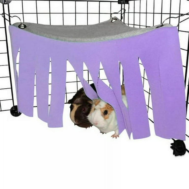 Guinea Pig Corner Hideout Warm Bed Fleece Forest Curtain Hideaway for Guineas Ferret Chinchilla Hamster Bunny Squirrel Rat Dwarf Rabbit Washable Cage Accessories Walmart