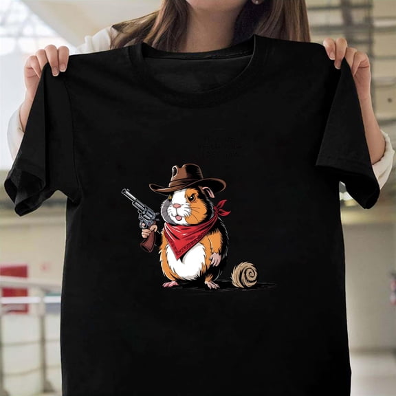 Guinea Pig Cowboy Funny Western Pet Humor Cute, Animal Costume V60476, for Men and Women, up to Size 5XL