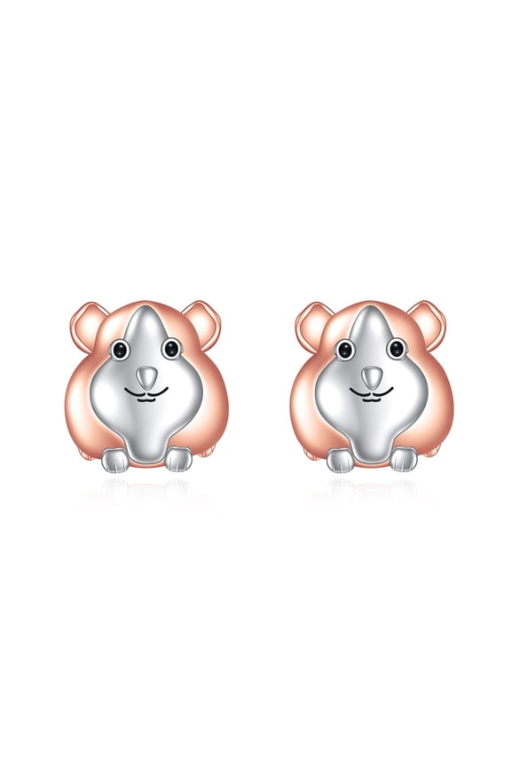 Guinea Pig Earrings Studs Sterling Silver Guinea Pig Earrings Jewelry Christmas Gifts for Women Daugther