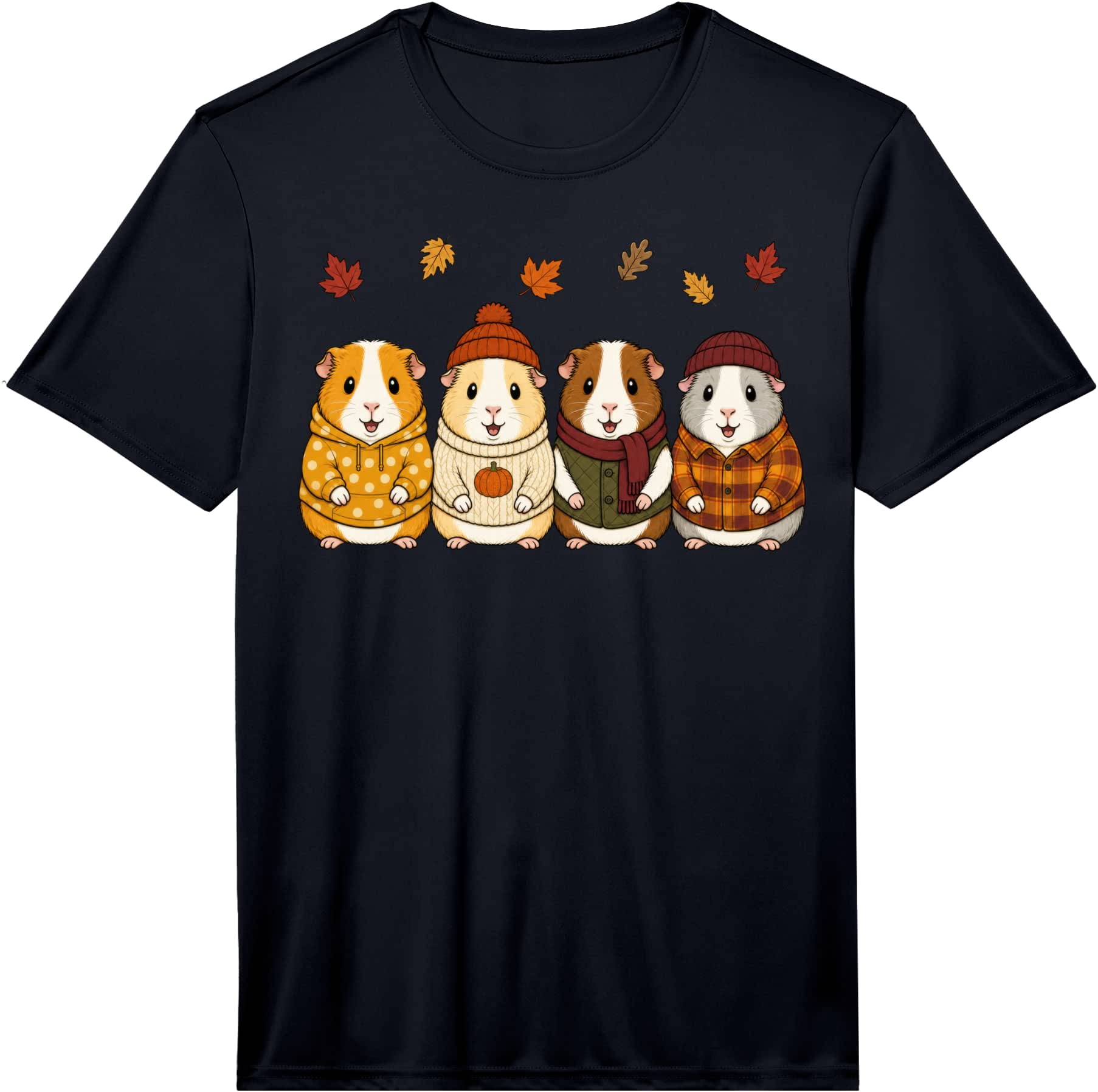Guinea Pig Fall Autumn Season Pumpkin Performance T-Shirt - Walmart.com