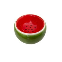 Guinea Pig Food Bowl Mini Fruit Ceramic Food Water Feeding Dish for Small Animals（3.15×1.57in）