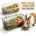 thumbnail image 1 of Guinea Pig Hay Feeder, Rabbit Hay Feeder with Metal Frame Hay Holder, for Bunny, Guinea Pigs, White, 1 of 7