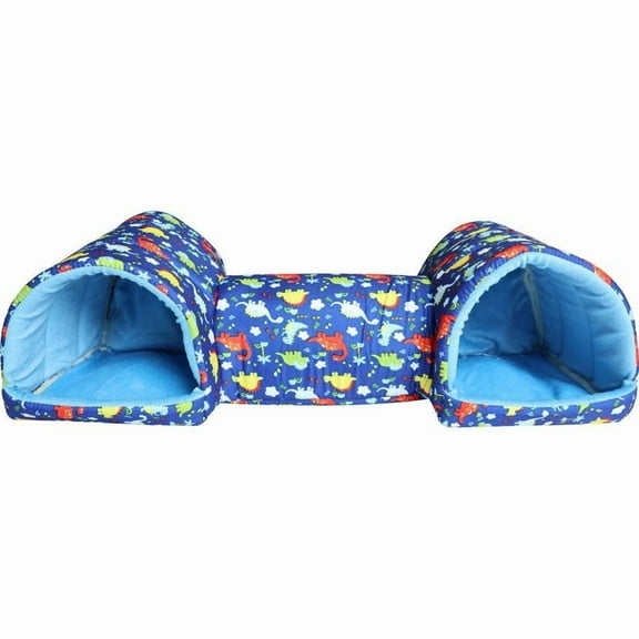 Guinea Pig Hidden Tunnel Bed, Washable Polyester Small Animal House Cave for Rabbits Ferrets Hamsters, All-Season Comfort Pet Game & Rest Space