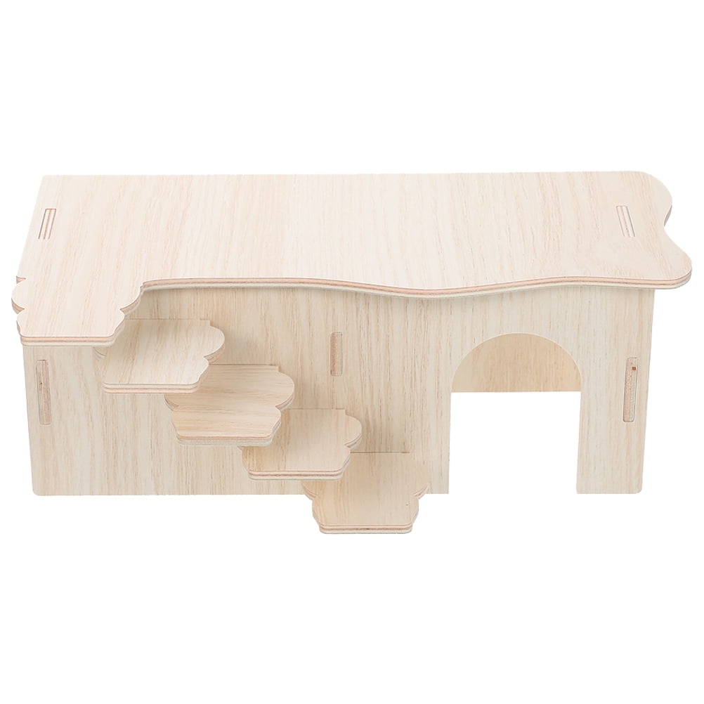 Guinea Pig Hideout House with Ramp MultiChamber Small Animal Wooden