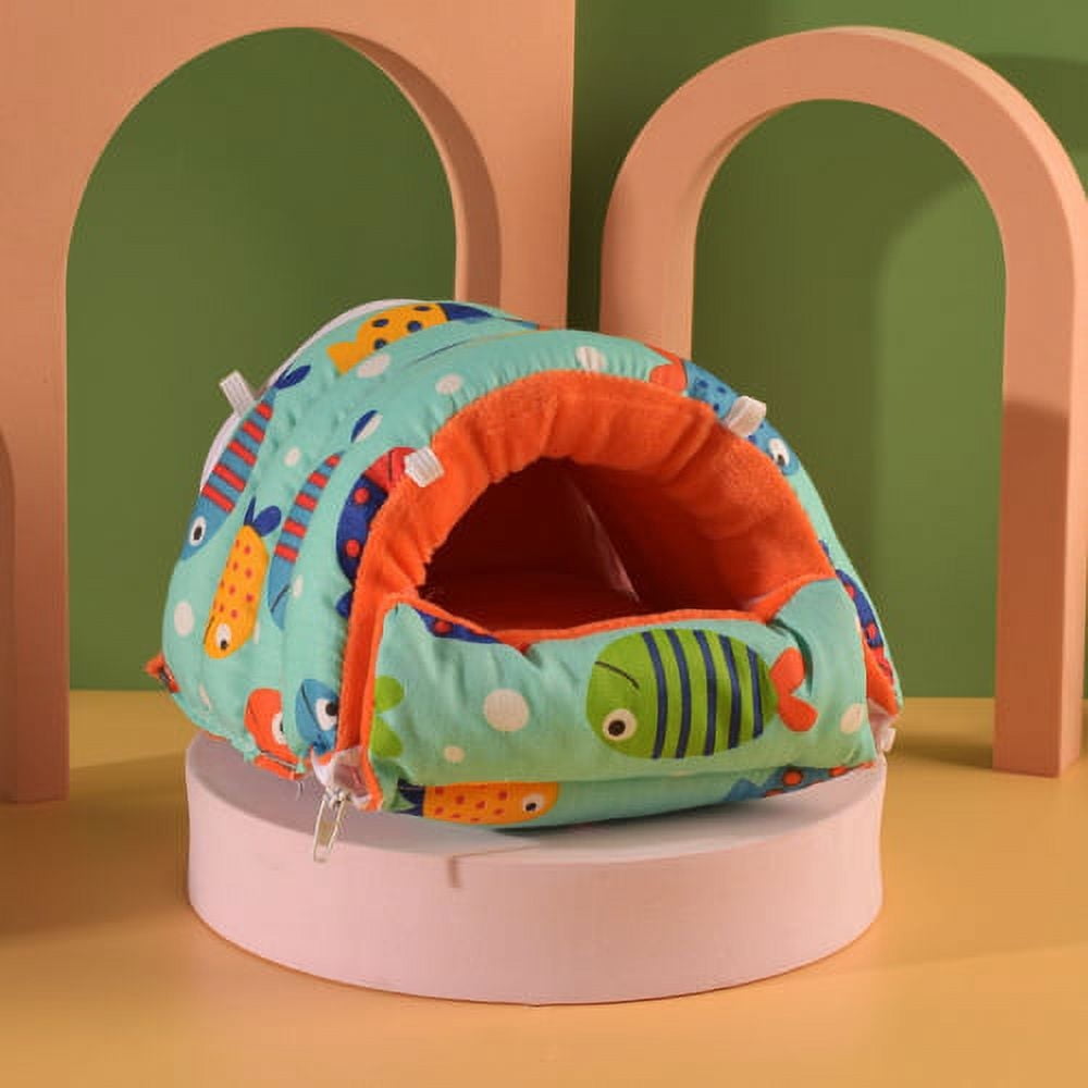Guinea Pig House Bed Warm Cozy Hamster Cave, Large Hideout for Dwarf Rabbits Hedgehog Bearded Dragon Winter Nest Hamster Cage Accessories