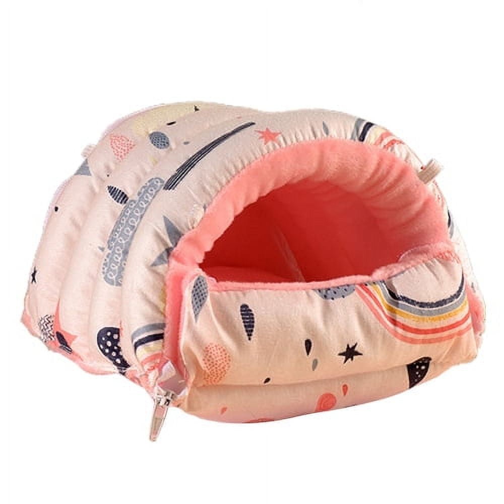 Guinea Pig House Bed Warm Cozy Hamster Cave, Large Hideout for Dwarf Rabbits Hedgehog Bearded Dragon Winter Nest Hamster Cage Accessories