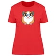thumbnail image 1 of Guinea Pig In Blue Glasses T-Shirt Women -Image by Shutterstock, Female Large, 1 of 2