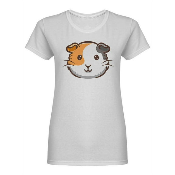 Guinea Pig Logo Design  Shaped T-Shirt Women -Image by Shutterstock, Female Large