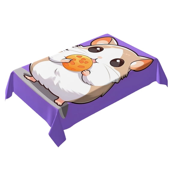 Guinea Pig Themed Square Tablecloth 54 * 72 Inches Durable Stylish
