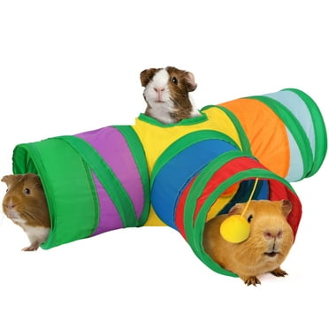 1x Small Pet Fun Tunnel Telescopic Pipe Guinea Pig Hedgehog