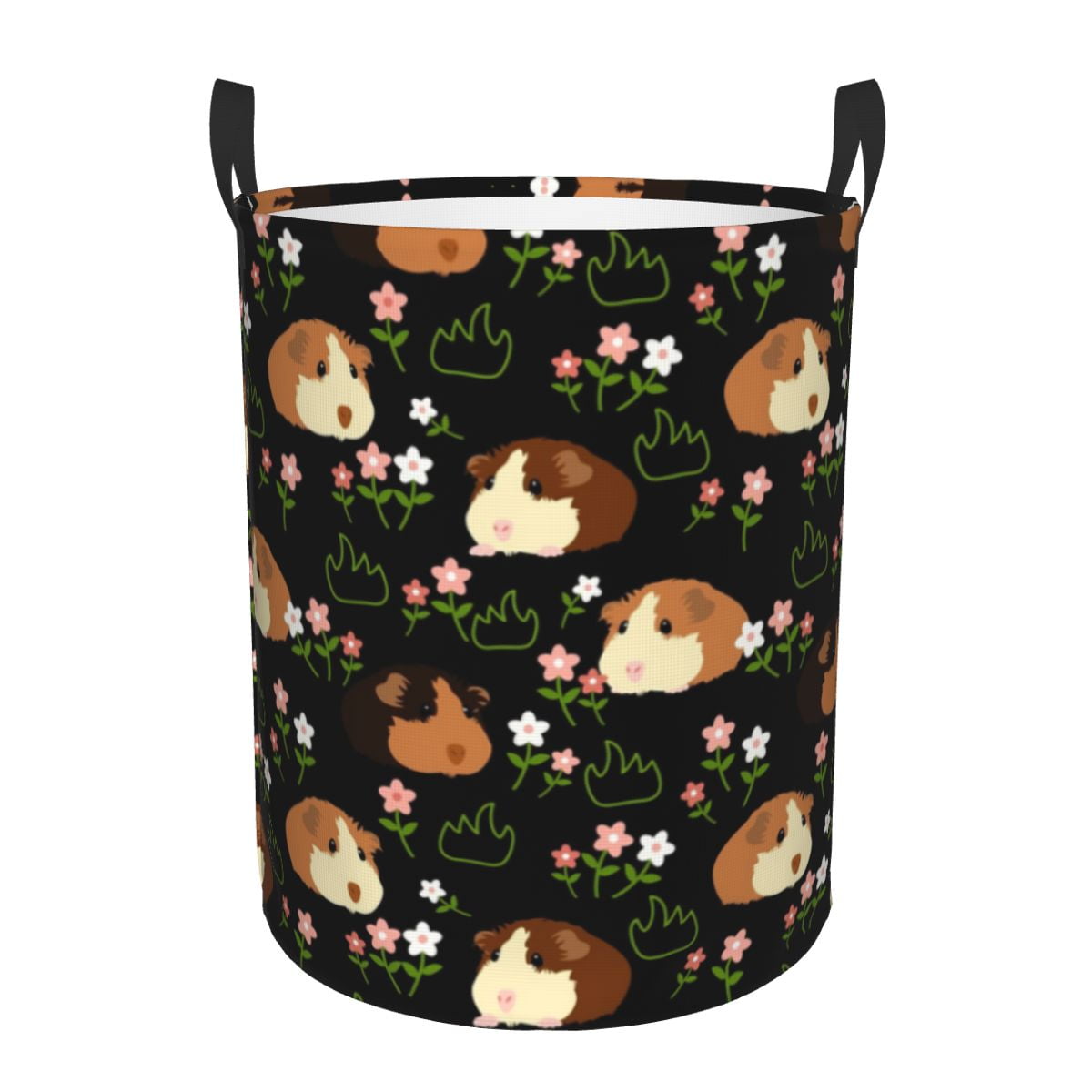 Guinea Pigs Christmas Sweater Pattern Laundry Basket Foldable Large