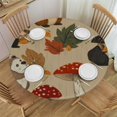 Guinea Pigs and Mushrooms Round Tablecloth Fitted Table Cove Tables