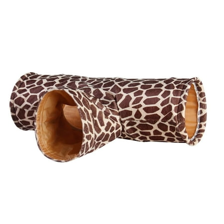 Guinea Tunnel Pets Collapsible Toys, Small Animals Hamster Ferrets Rat Rabbit Pet Supplies - Leopard Print