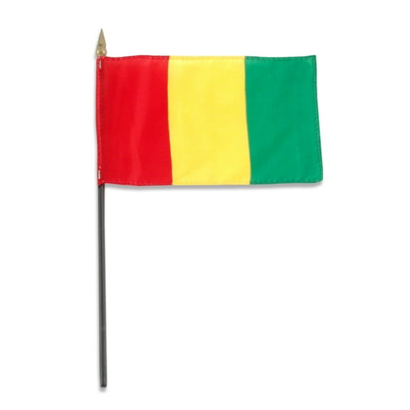 Guinea flag 4 x 6 inch - 12 PK