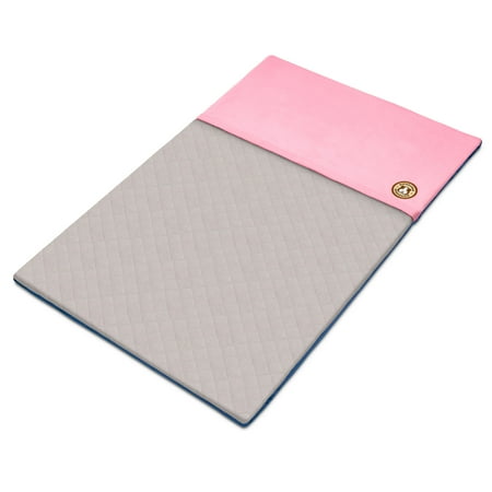 GuineaDad Original Liner - Pink Fleece Guinea Pig Bedding - Reusable Guinea Pig Cage Liner - Extra Absorbent with Waterproof Bottom and Burrowing Pocket - Small Pet Supplies - 2x3 C&C