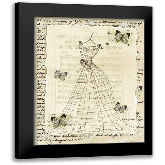 Guinn, Katie 15x18 Black Modern Framed Museum Art Print Titled - Wire Dress II