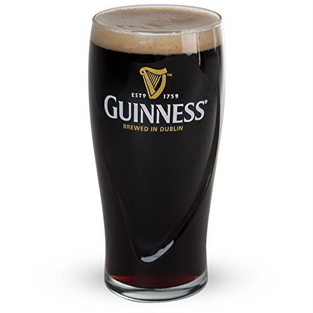 Guinness Draught Pint Glass 20oz (Pack of 4): Beer Glasses