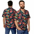 thumbnail image 1 of Guinness 871634-medium Toucan Floral Hawaiian Men Shirt - Medium, 1 of 3