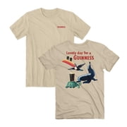 Guinness 890564-3xlarge Iconic Characters Front & Back Print T-Shirt, Tan - 3XL
