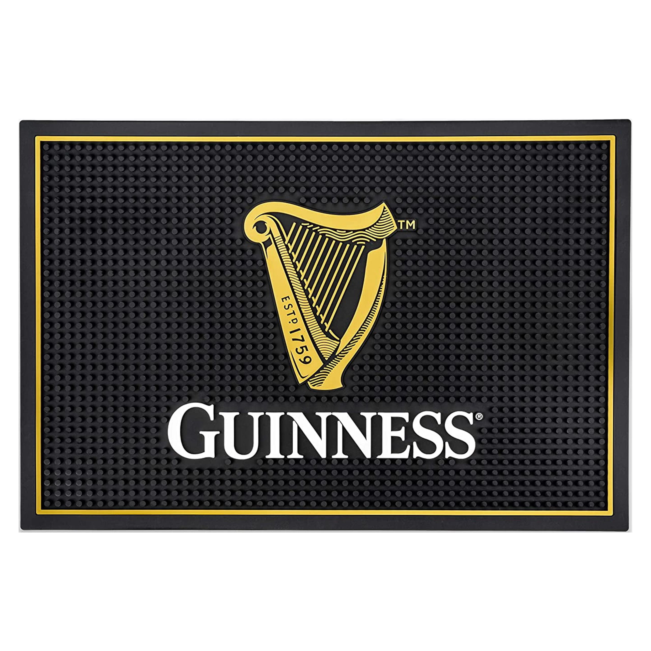 Guinness Bar and Spill Mat for Countertops Irish Rubber Bar Mat for