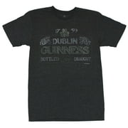 Guinness Beer  Mens T-Shirt -  Distressed Finest Bottled Draught Stout Dublin (Small)