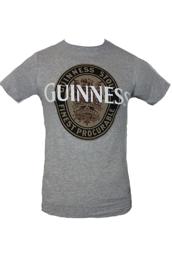 Guinness Beer Mens T-Shirt - Finest Procurable Brown Label Style Logo