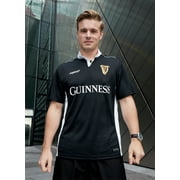 Guinness Black/White Performance Mens Short Sleeve Rugby Shirt