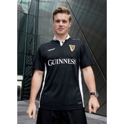 Guinness Black/White Performance Mens Short Sleeve Rugby Shirt