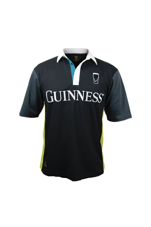 Guinness Black and Yellow Stripe Rugby Jersey