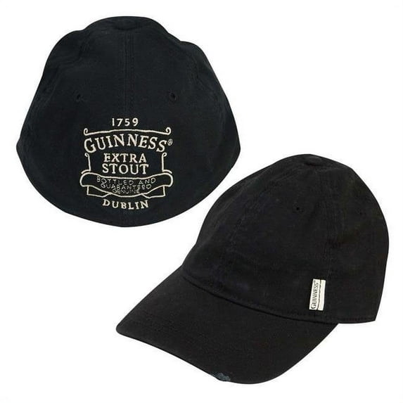 Guinness Classic Black Rear Logo Baseball Cap