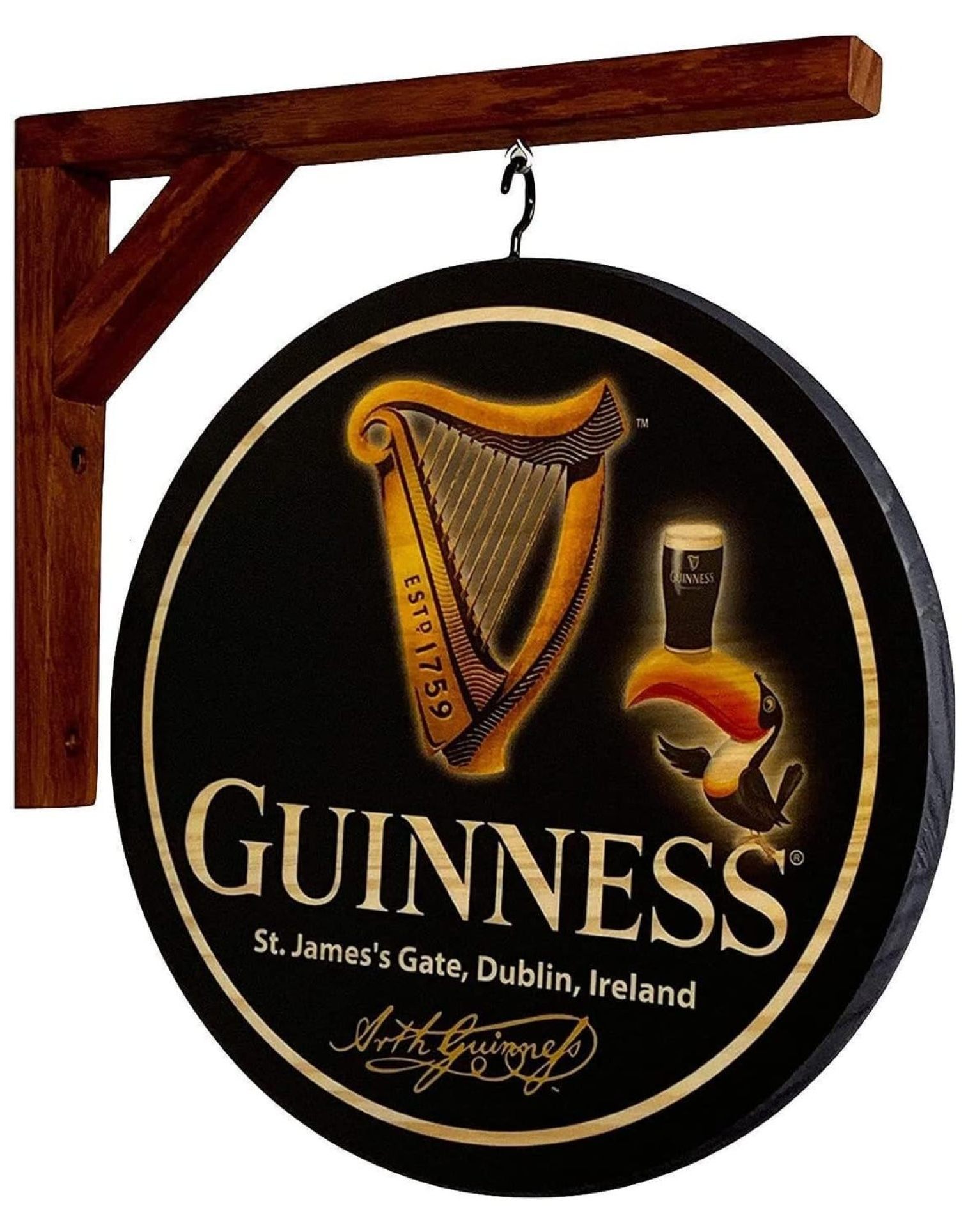 GUINNESS WINNING DOUBLE Metall Blech Wandschild Plakette Retro