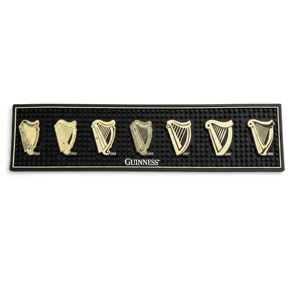 Guinness Evolution of the Harp PVC Bar Mat, 19.5 x 4.72