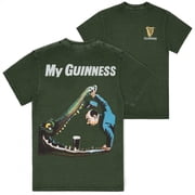 Guinness Gilroy Crocodile Front and Back Print Mineral Wash Premium T-Shirt-Medium