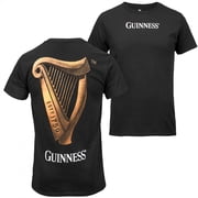 Guinness Harp Logo Front and Back Print T-Shirt-Small